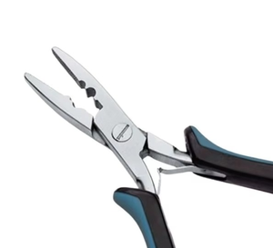 Latest Hair Extensions Pliers Stainless Steel For Hair Extension Tool Blue <b>Black</b> Handles Hair Styling Salon Use - Product Image 6