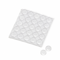 Coussinets de protection plats en PVC transparent, autocollants, anti-collision, 18x4mm