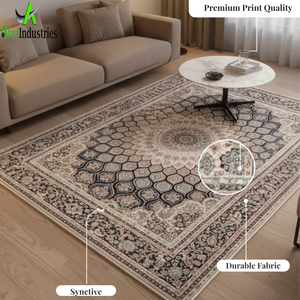 Alfombra de Diseño Clásico |   Alfombra de Piso de Mezcla de Lana, Algodón y Seda |   Decoración para el Hogar de Fibras Naturales y Sintéticas Duraderas, Estilo 2026 - Product Image 5