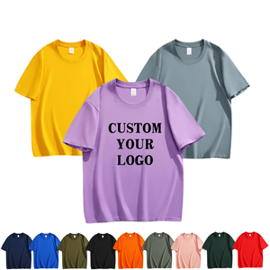 Wholesale Custom Brand <b>Logo</b> 100% Cotton T-Shirts Blank Men's T-Shirts Solid Color Casual Men's T-Shirts - Product Image 3
