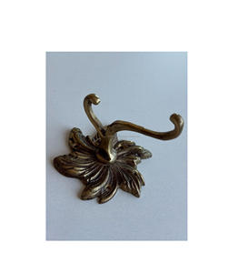 Handmade brass wall hooks showcasing artisanal craftsmanship durability timeless appeal for premium interior wall <b>storage</b> - Product Image 4
