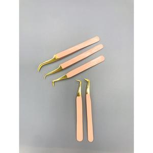 Premium Expert Lash Extension Eyelash Tweezers-Gold-Plated Precision Smooth Tip High Volume Model 684 Pakistan Origin - Product Image 1