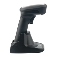 Escáner de Código de Barras Inalámbrico Portátil con Base, Lector de Códigos QR 2D BT para Android IOS, Logística de Supermercados 1D/2D