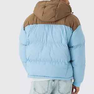 Outdoor winter puffer <b>jacket</b> with <b>warm</b> padded insulation soft lining and flexible comfortable fit for daily use - Product Image 1