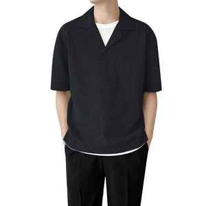 Polo d'extérieur pour homme en tissu respirant et confortable, à manches courtes, pour un style de vie actif, vêtements décontractés, fournisseur de marques privées - Product Image 1