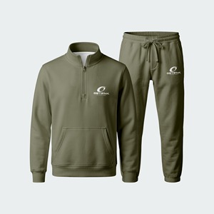 Conjunto Deportivo Informal para Adultos, Sudadera con Cierre de Cremallera y Pantalones Deportivos con Cordón, Ropa Deportiva para Otoño - Product Image 5