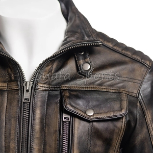 แจ็คเก็ตหนังแท้ดีไซน์พิเศษ กระเป๋าด้านในสั่งทำได้ สีพื้น ทรงปกติ ขายดีที่สุดออนไลน์ประจำปี 2026 - Product Image 3