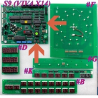 Papan Permainan Lucky Wheel NSY VIVA X14 Asli, Bahan PCB, Akseptor Koin/Uang Kertas, Lampu Berkedip, Dapat Dipasang, Mendukung