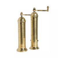 Ensemble de moulins à épices en laiton de petite taille, designs personnalisables, qualité alimentaire, moulin turc manuel pour la cuisine