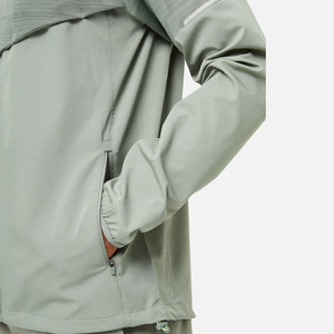 Ensemble coupe-vent décontracté à capuche pour homme OEM 2026 de haute qualité, 100 % coton, écologique et respirant, ensemble court coupe-vent - Product Image 4