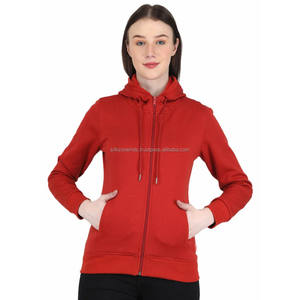 Slim Fit Zip up crop <b>top</b> streetwear style <b>long</b> <b>sleeves</b> Hoodie for Women Solid Color Sweatshirt - Product Image 3