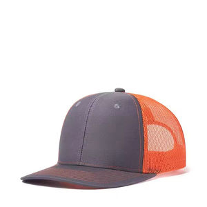 Gray Mesh Trucker <b>Hat</b> 5-Panel Adjustable Cap Unisex Casual Spring Summer Style Embroidery Y2K Beach - Product Image 4