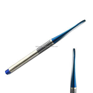Juego de 7 elevadores de raíz de luxación PDL recubiertos de titanio azul reutilizables Instrumentos de implantes dentales manuales CE OEM Etiqueta privada - Product Image 6