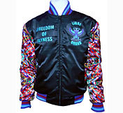 Blouson de baseball Varsity Letterman en satin avec logo personnalisé Blouson d'hiver tout temps Fabricant privé de conception de broderie - Product Image 6