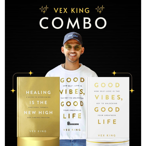 Vex King Combo: Good Vibes Good Life & Healing Is The New High del autor Vex King, impresión de libros con tapa blanda personalizada - Product Image 3