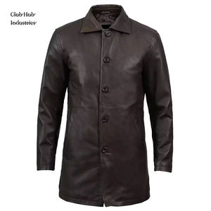 Chaqueta de Cuero PU de Lujo, Corte Ajustado, Diseño Reversible e Impermeable, Chaqueta Casual de Cuero PU para Hombre, Cuello Camisero, Edición Invierno, Diseño de Autor - Product Image 1