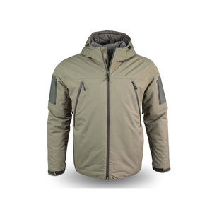 Vente en gros Veste d'hiver softshell style vintage Tissu denim imperméable avec col montant Fermeture à glissière Logo sur le devant Offre Spéciale - Product Image 2