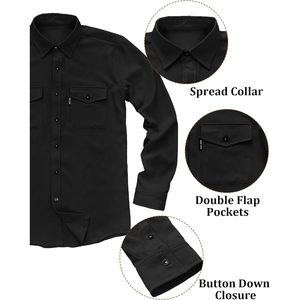 2025 <b>Men's</b> Casual <b>Striped</b> <b>Long</b> <b>Sleeve</b> <b>Shirts</b> Button Down Wrinkle-Free Lightweight Flap Pockets ODM Design - Product Image 5