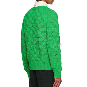 Cardigan pour homme en tricot doux, boutonné devant, décontracté, à porter au quotidien, vêtements d'hiver pour homme - Product Image 3