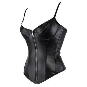 Vente flash - Bustier en cuir d'agneau inspiré de Gwyneth - Top de luxe pour femmes - Style corset en nappa - Logo personnalisé - Product Image 3
