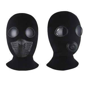 Masque de ski tactique unisexe, balaclava, masque intégral en polaire thermique, coupe-vent, équipement de sport d'extérieur pour temps froid - Product Image 5