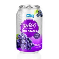 Vietnam Groothandel 330ml blikje Tropisch Fruit Sap Private Label Watermeloen Druif Puur 100% Zuiverheid Versgeperst ISO/HALAL HACCP
