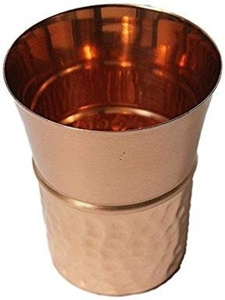 Vasos de cobre para beber, vasos metálicos premium para servir bebidas, para agua, jugo, cócteles, duraderos, reutilizables, para uso en la cocina. - Product Image 5