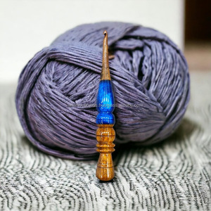 Juego de ganchos de ganchillo de resina pulida y madera para tejido de hilo artesanal Mango ergonómico Mango suave Ángel de mano - Product Image 5