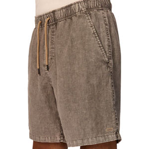 Shorts décontractés streetwear pour hommes, avec cordon de serrage, respirants, vintage, logo personnalisé, effet délavé soleil, délavage acide, poids lourd 430 g/m², 100 % coton - Product Image 6