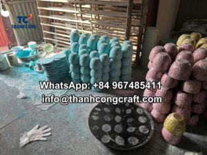 Vente en gros Nouveau produit Support pour gâteau en nacre Plateau de service élégant pour mariage en chocolat Capiz Shell Fabriqué au Viet Nam - Product Image 4