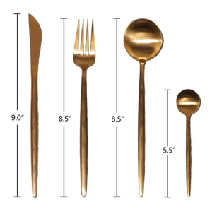 Ensemble de couverts de style nordique pour des tables calmes et raffinées, idéal pour les maisons modernes, les hôtels et les repas minimalistes - Product Image 1