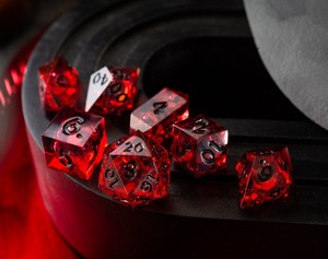 Juego de Dados de Resina Multicolor, Poliédricos, con Números, Hechos a Mano, Diseño Personalizado para Juegos de Mesa - Product Image 6