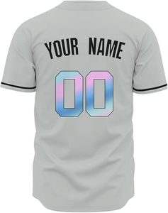 เสื้อเบสบอลน้ำหนักเบาขายส่ง OEM รับผลิตแบรนด์ตามสั่ง เสื้อผ้าเบสบอลแบบซับลิเมชั่นคุณภาพพรีเมียม สำหรับผู้จัดจำหน่ายแบรนด์กีฬา - Product Image 3
