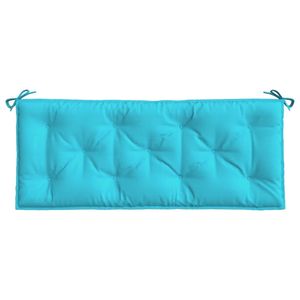 Ensemble de 2 coussins de banc de jardin turquoise - Product Image 5