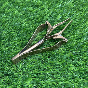 Pince à épiler premium à bord incliné pour femmes et hommes, en acier inoxydable, outil d'épilation, application des cils, mise en forme des sourcils - Product Image 5