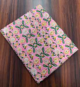 Tela de algodón estampada a mano con bloques de Jaipur para vestidos, lista para venta al por mayor, proveedor mayorista, exportación al por mayor - Product Image 1