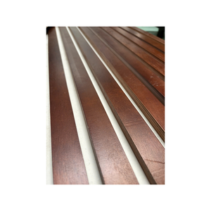 Paneles de Pared de Madera de Caucho a Precios Competitivos, Paneles Acústicos Insonorizantes con Listones de Madera, Panel de Pared Decorativo - Product Image 2
