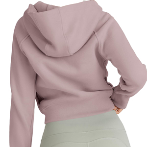 Sweat-shirts à capuche entièrement zippés pour femmes, qualité supérieure, mélange de coton, logo personnalisé, marque privée, fournisseur de vêtements OEM ODM, personnalisé pour hommes - Product Image 5
