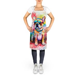 French Bulldog Hippie Dawg Unisex Large Multicolor <b>Kitchen</b> <b>Apron</b> for Cooking Baking Crafts Gardening-Adult Men and <b>Women</b> - Product Image 2