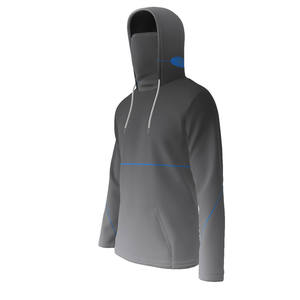 เสื้อฮู้ดขนแกะหนานุ่ม T6X ลายเส้นสีน้ำเงิน พร้อมหน้ากาก - Product Image 3