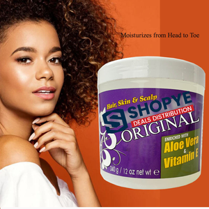 Après-shampoing hydratant et revitalisant 340g sans rinçage, gel brillant à l'aloe vera et vitamine E pour tous types de cheveux, idéal pour les tresses - Product Image 5