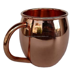 Taza de cobre de alta calidad con asa y acabado pulido para beber y uso en la cocina, taza de cobre a prueba de fugas - Product Image 2