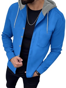 2025 hommes gaufré Style décontracté réversible à manches longues manteau avec chapeau toute la mode printemps automne porter - Product Image 4