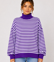 Sweat-shirts pour femmes en molleton polyester/coton non doublé, col montant, imprimés, brodés, logo personnalisé sur le devant, séchage rapide, respirants
