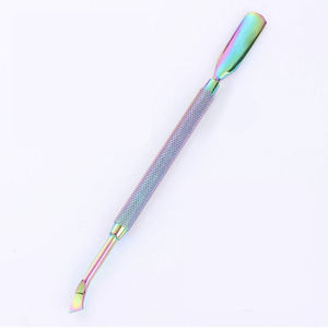 Empujador de Cutículas Profesional y Duradero de Acero Inoxidable de Doble Punta para Manicura y Pedicura - Product Image 4