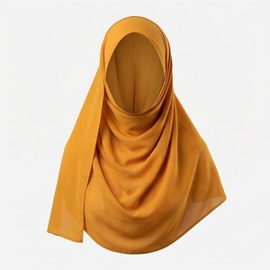 Women Solid Color Chiffon Hijab Breathable Daily Wear Islamic Scarf Shawl - Product Image 1