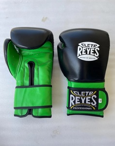 Guantes de Boxeo Profesionales de Cuero Auténtico Estilo Mexicano, Sanda MMA, Cierre de Gancho y Bucle en la Muñeca, Logotipo Personalizado OEM ODM, Alta Calidad - Product Image 1