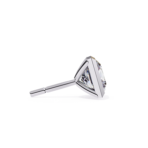REYES Custom Minimalist <b>Fine</b> Jewelry 925 Sterling Silver Princess Cut 2 Carat Moissanite Engagement Party Wear <b>Stud</b> <b>Earrings</b> - Product Image 3