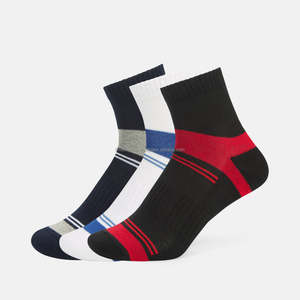 Wholesale Custom Logo Anti-Bacterial Breathable Unisex Cotton Striped Business <b>Socks</b> for Men Women - Product Image 1