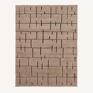 Tapis Beni Ourain 100% laine noué à la main – Tapis berbère marocain géométrique shaggy fait main, taille personnalisée, vente en gros - Product Image 5